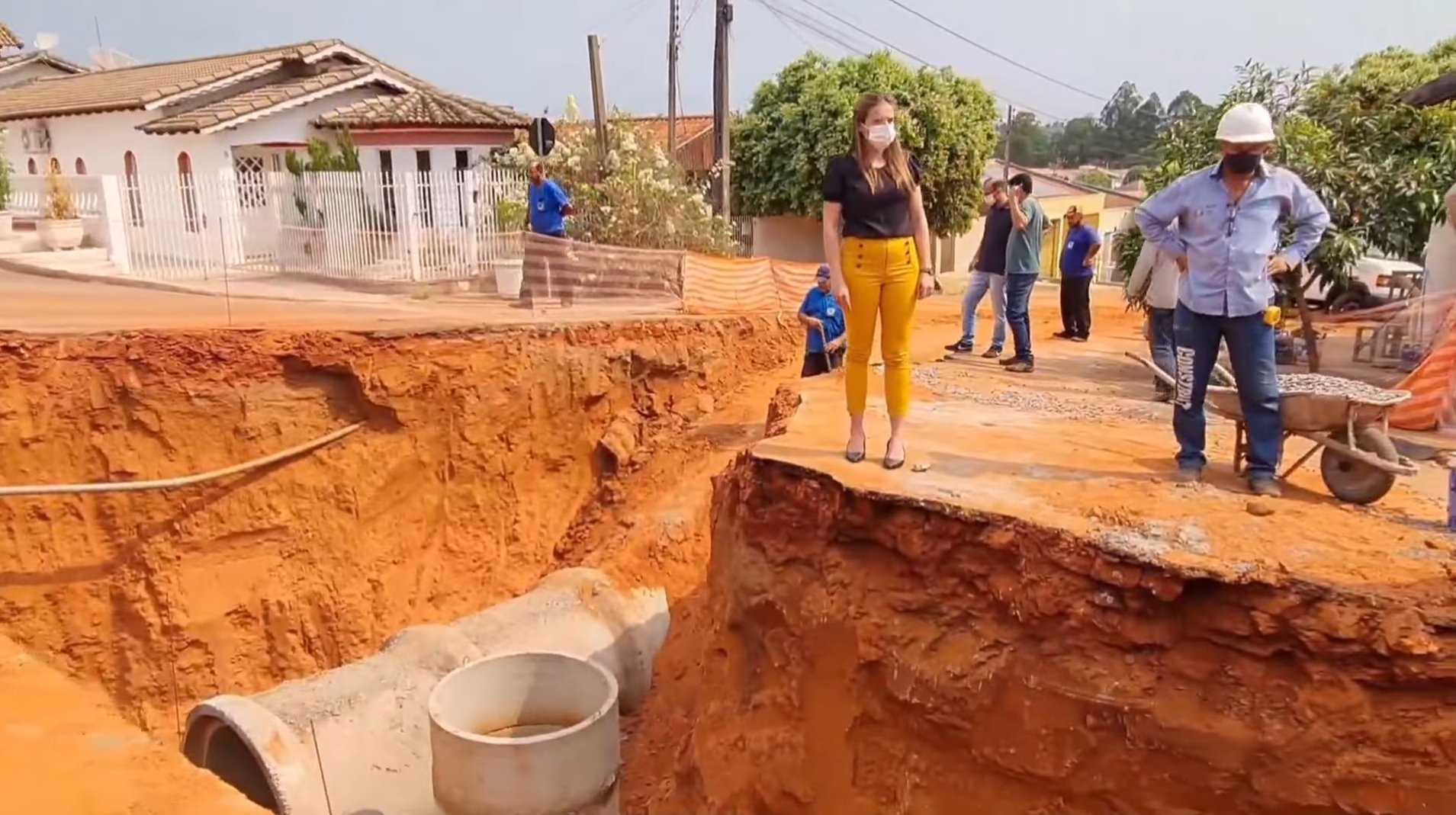 Trecho em rua do Jardim Eldorado passa por obras