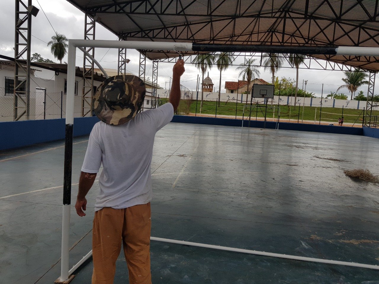 Sede da Secretaria de Esportes de Presidente Venceslau recebe serviços de pintura e manutenção Sede da Secretaria de Esportes de Presidente Venceslau recebe serviços de pintura e manutenção
