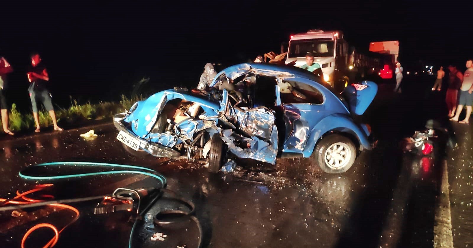 Esteticista que morreu em acidente entre Fusca e caminhão em Bataguassu, morava em Três Lagoas