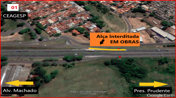 Obras na Raposo Tavares alteram acessos a Prudente nesta 4ª feira Obras na Raposo Tavares alteram acessos a Prudente nesta 4ª feira