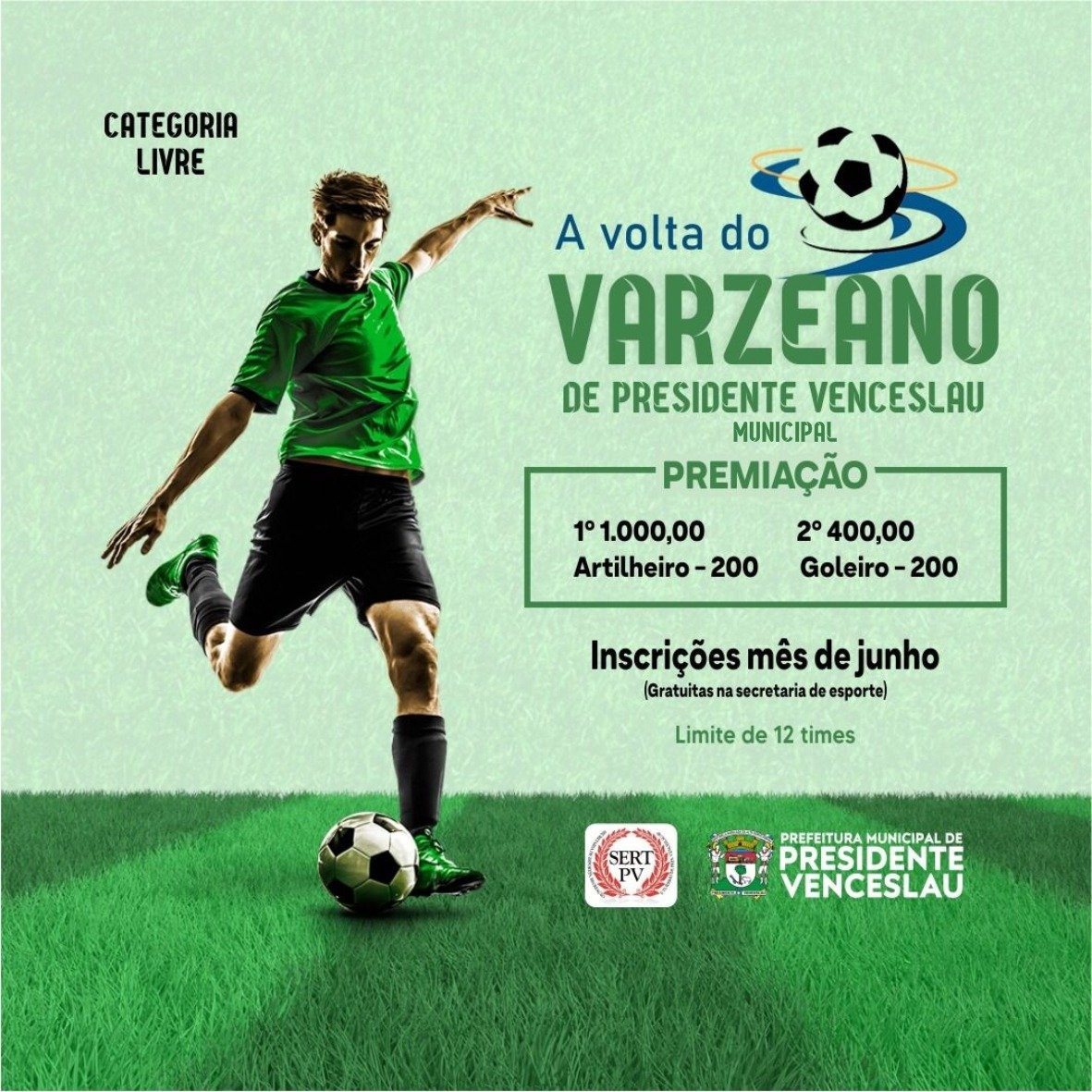 Campeonato Varzeano de Futebol voltará a ser realizado em Presidente Venceslau Campeonato Varzeano de Futebol voltará a ser realizado em Presidente Venceslau