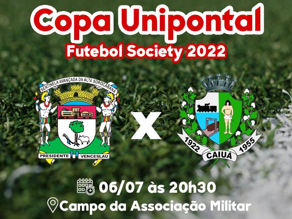 Estreia de Presidente Venceslau na Copa Unipontal de Futebol Society é nesta quarta Estreia de Presidente Venceslau na Copa Unipontal de Futebol Society é nesta quarta