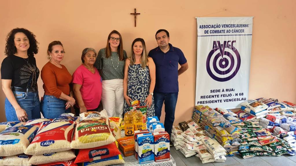 Fundo Social destina cerca de 800 quilos de alimentos para a Associação Venceslauense de Combate ao Câncer Fundo Social destina cerca de 800 quilos de alimentos para a Associação Venceslauense de Combate ao Câncer