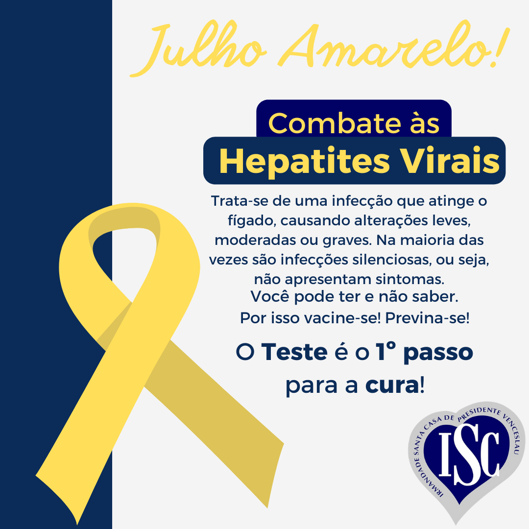Santa Casa chama a atenção ao mês de combate às hepatites virais Santa Casa chama a atenção ao mês de combate às hepatites virais