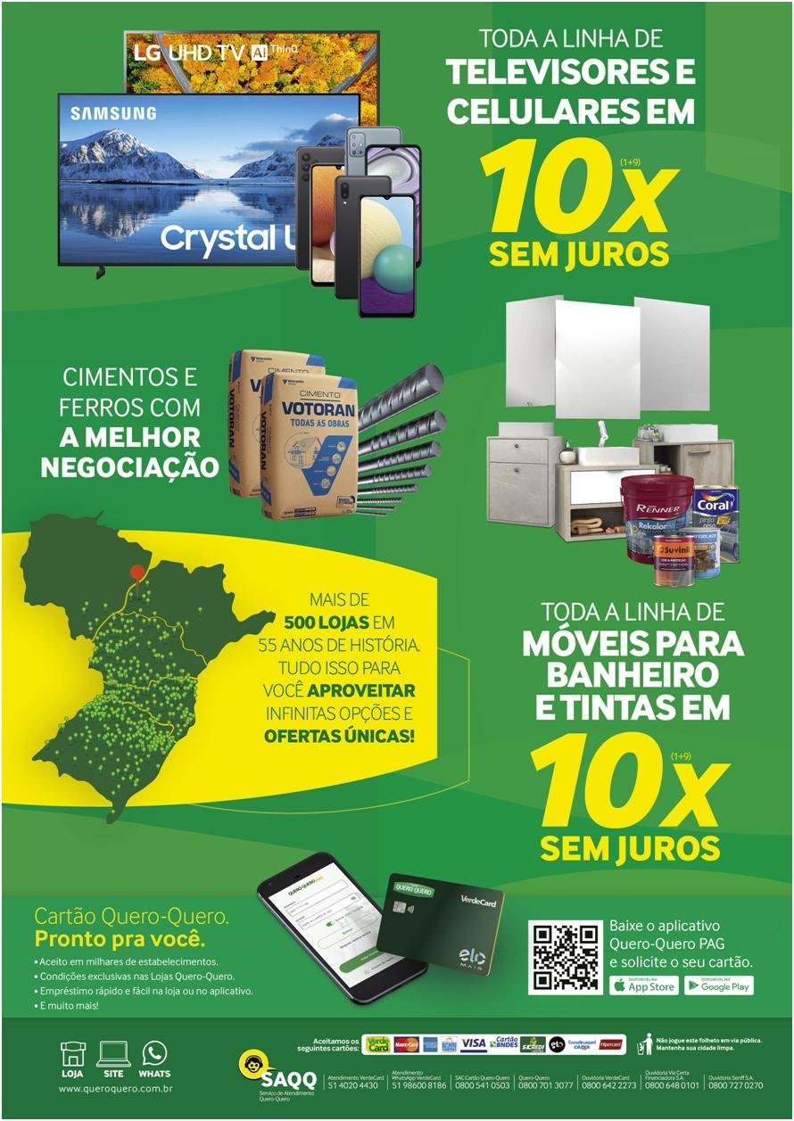 Inaugurou nesta sexta (9) em Presidente Venceslau Lojas “Quero Quero”, Rede com mais de 500 lojas e 55 anos no mercado, venha nos conhecer; Inaugurou nesta sexta (9) em Presidente Venceslau Lojas “Quero Quero”, Rede com mais de 500 lojas e 55 anos no mercado, venha nos conhecer;