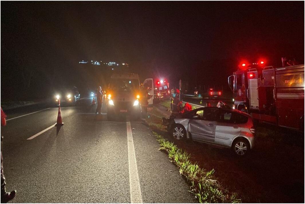 Policial militar morre vítima de acidente de trânsito na Rodovia Assis Chateaubriand, em Indiana (SP)