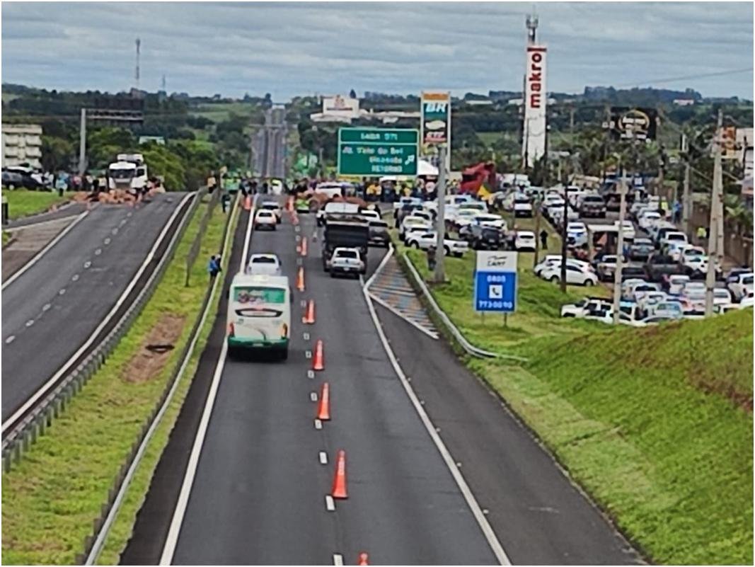Polícia Rodoviária registra manifestações nesta quarta-feira na região de Presidente Prudente