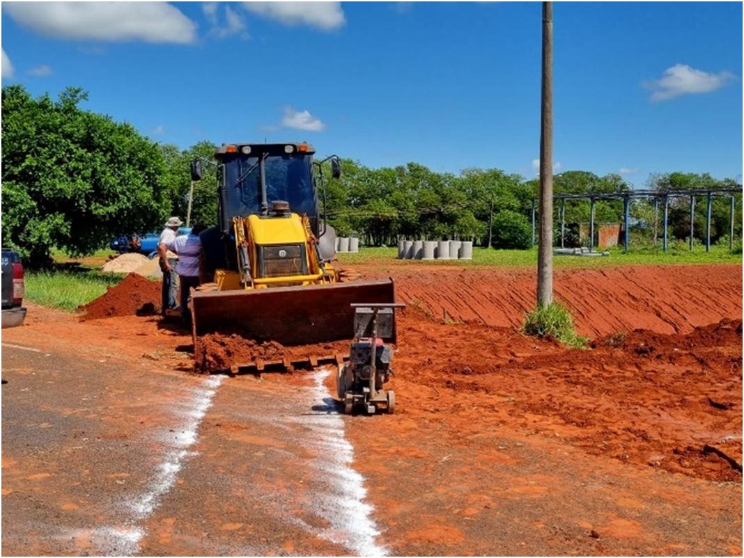 Trecho da avenida Carlos Platzeck, é interditado para obras de bacia seca no Residencial da Faive Trecho da avenida Carlos Platzeck, é interditado para obras de bacia seca no Residencial da Faive