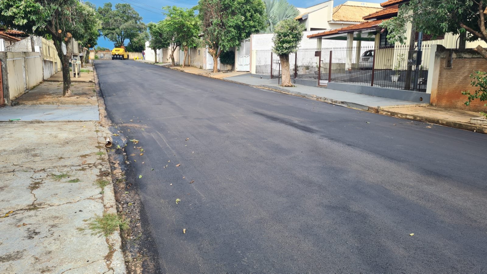Recapeamento; Concluído trabalho em trechos de vias localizadas em Venceslau