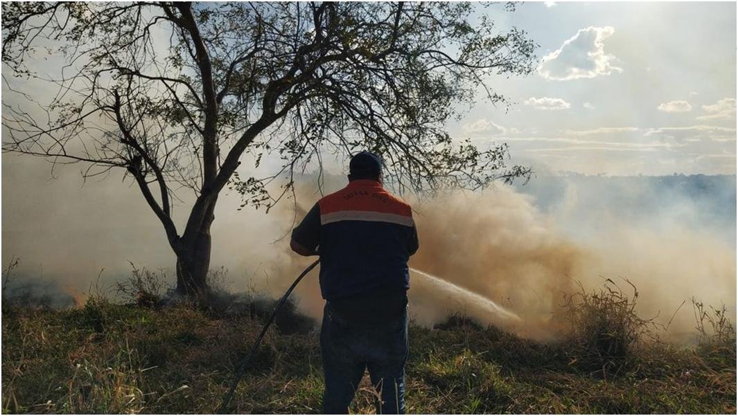 'Área de Preservação'; Incêndio de grande porte atinge, área de pastagem e vegetação em Prudente!