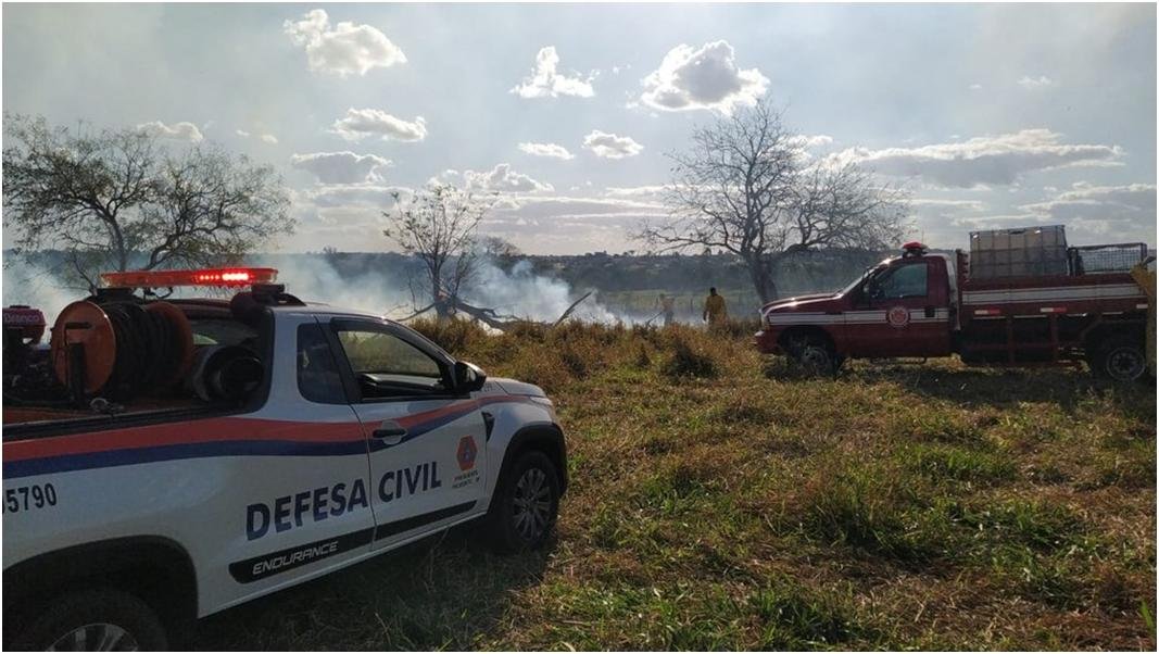 'Área de Preservação'; Incêndio de grande porte atinge, área de pastagem e vegetação em Prudente!