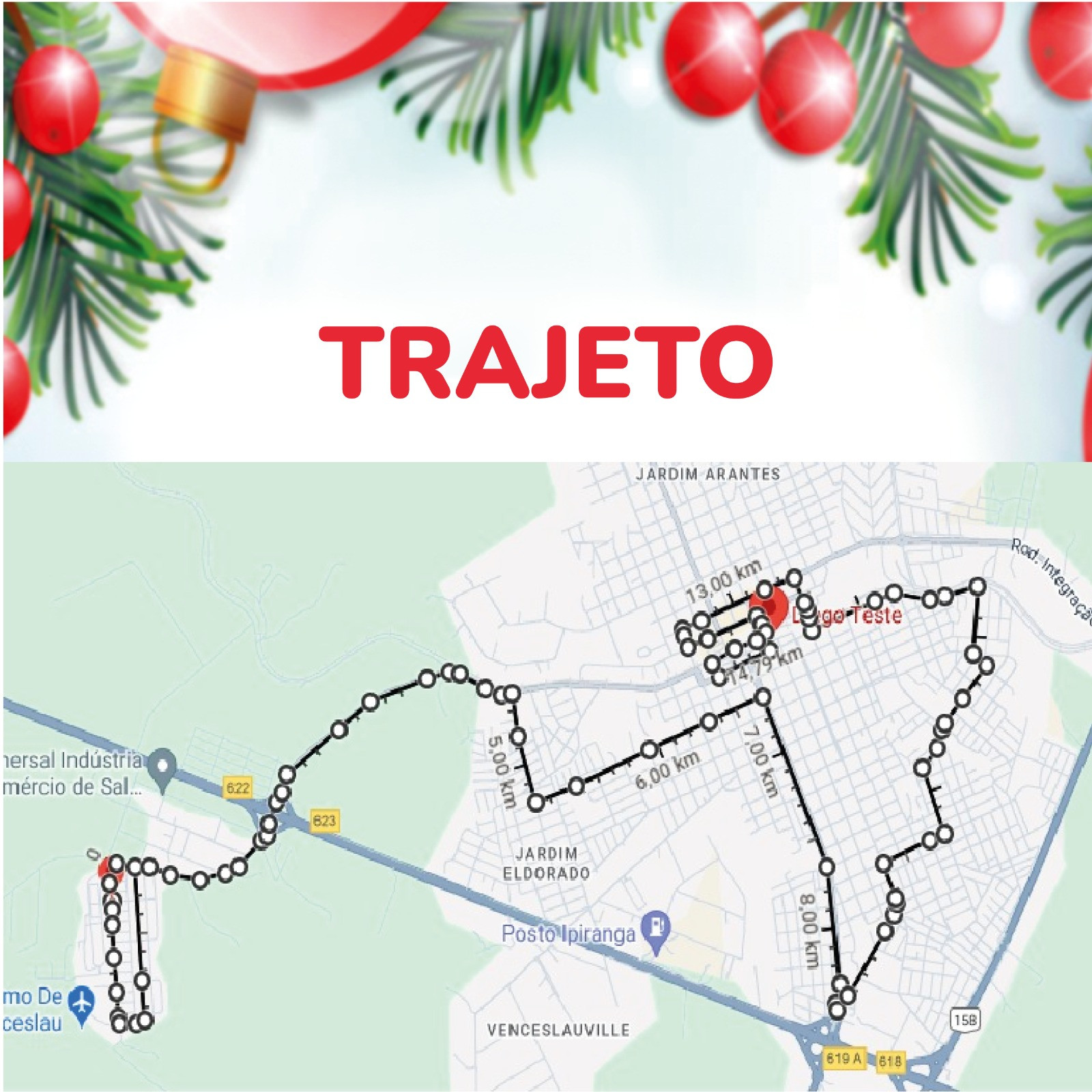 'O Bom Velhinho à Casa Torna'; Chegada do Papai Noel e Banda acontece na noite de hoje, e percorrerá ruas e avenidas de Venceslau; Saída a partir das 19h, da Faive!