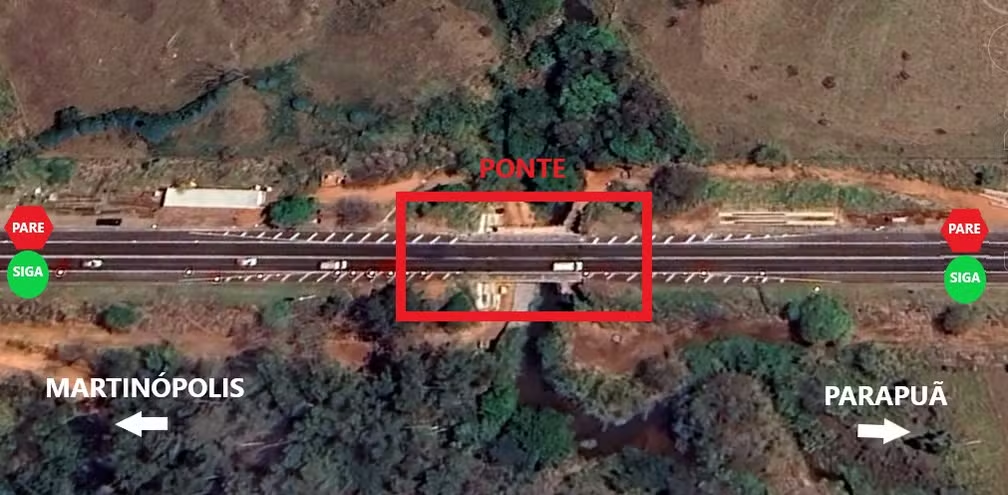 'Obras de Alargamento'; Tráfego de veículos terá restrição em ponte, entre Martinópolis e Parapuã na Rodovia Assis Chateaubriand; A partir de segunda!