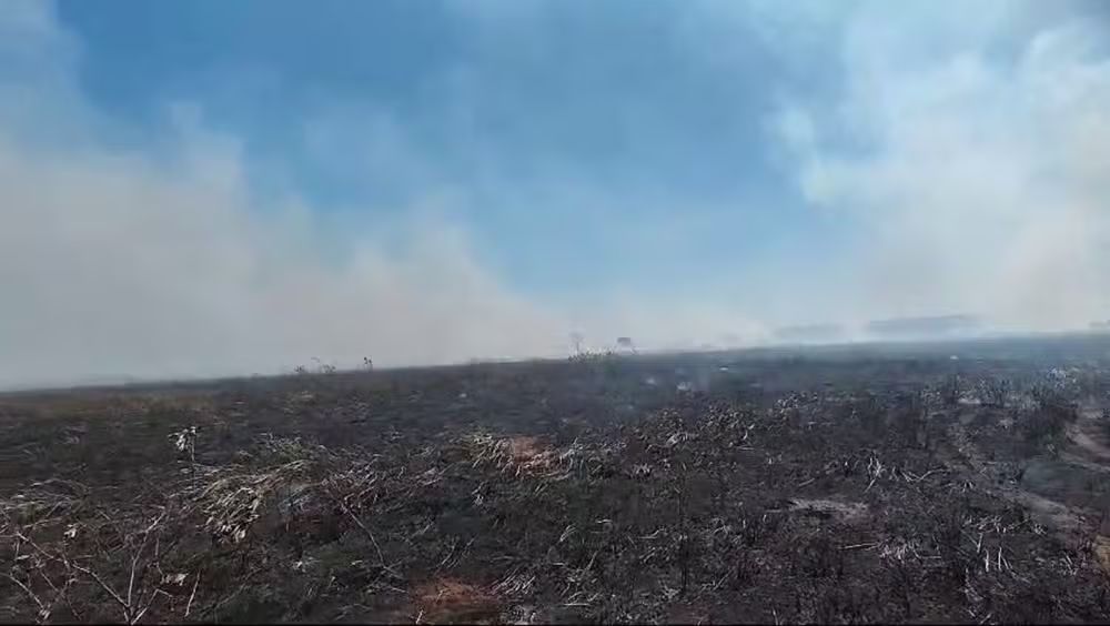 'Grandes Proporções'; Fogo atinge fazenda próxima ao Parque Estadual 