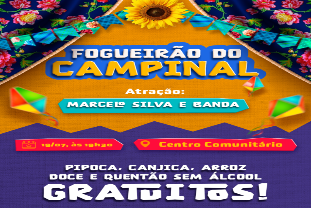 'Fogueirão de São Pedro'; Com fogueira de mais de 4 metros, culinária tradicional e apresentação artística, evento acontece hoje no Campinal em Epitácio; A partir das 19h30 e aberto ao público! 'Fogueirão de São Pedro'; Com fogueira de mais de 4 metros, culinária tradicional e apresentação artística, evento acontece hoje no Campinal em Epitácio; A partir das 19h30 e aberto ao público!