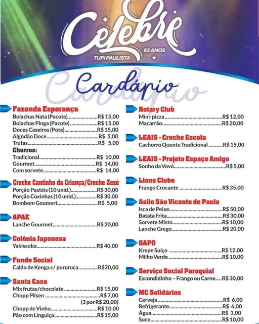 'Celebre Tupi'; A noite será ao som do grupo Raça Negra comandando o segundo dia de evento, no estádio 