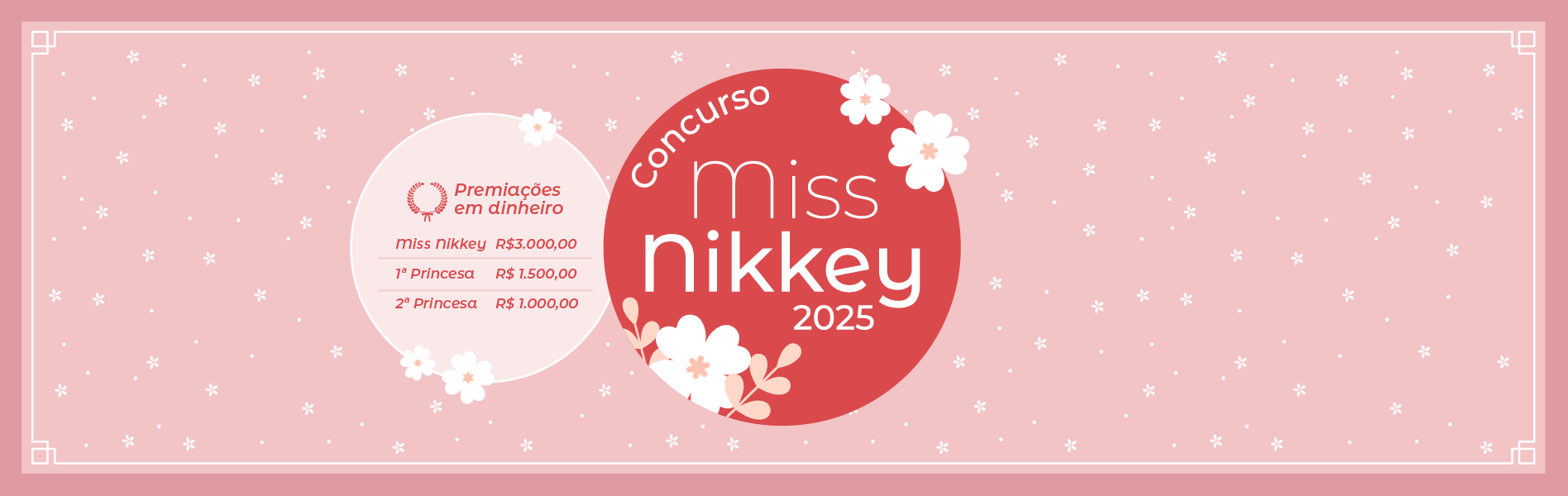 Inscrições para o Miss Nikkey Prudente terminam nesta segunda-feira! Inscrições para o Miss Nikkey Prudente terminam nesta segunda-feira!