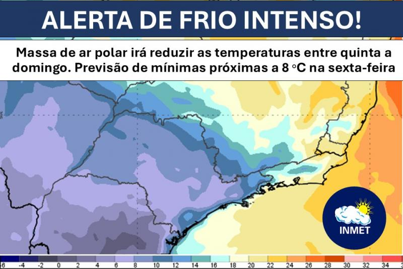 Com previsão mínima de 6ºC, frente fria chegou nesta quarta-feira ao Oeste Paulista! Com previsão mínima de 6ºC, frente fria chegou nesta quarta-feira ao Oeste Paulista!