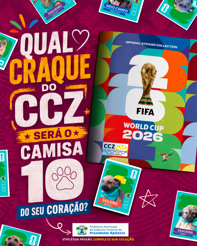 Prefeitura de Presidente Epitácio lança “cãovocação” para incentivar adoção de pets Prefeitura de Presidente Epitácio lança “cãovocação” para incentivar adoção de pets