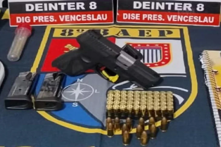 'Crime de Posse'; Investigação que apreendeu pistola irregular de uso restrito e munições de calibre 9mm, é concluída em Venceslau!