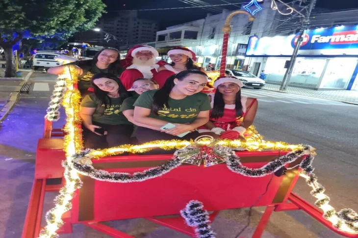 'Horário Natalino'; Carreata com o Papai Noel promovido pela Aciprev, marca o início do horário especial do comércio Venceslauense; Até dia 22!