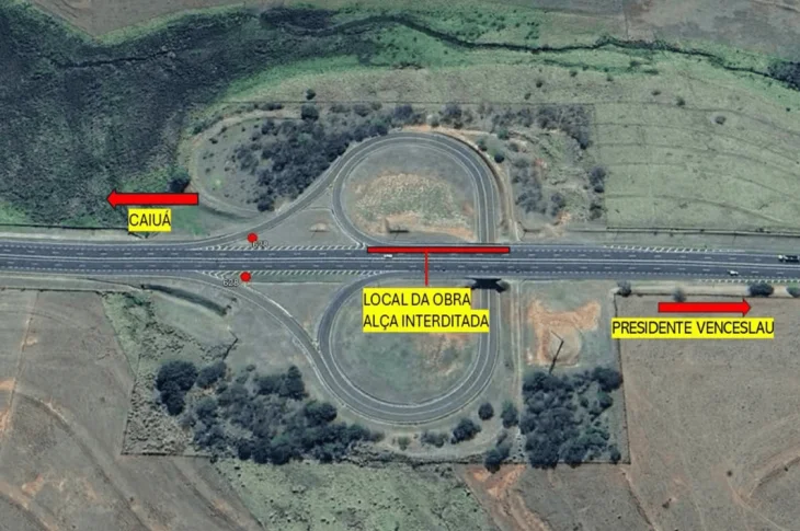 'Obras de Pavimentação'; Trecho da Rodovia Raposo Tavares em Venceslau, é interditado para manutenção a partir desta sexta-feira; Previsão de término neste sábado!