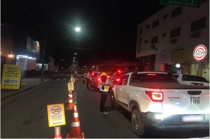 'Operação Integrada'; Blitz Direção Segura registra, 550 abordagens e 14 autuações de motoristas em Venceslau, na última sexta-feira!