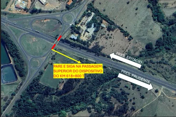 'Pare e Siga'; Obras de manutenção de viaduto estão sendo realizadas na Rodovia Raposo Tavares, em Venceslau; Previsão de término no próximo dia 17!