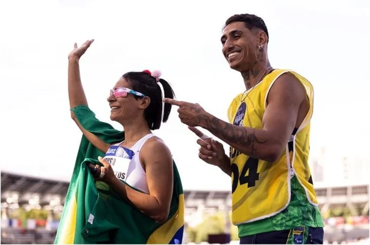 'Radicada em Prudente'; Atleta Jerusa Geber ao lado do prudentino Gabriel Garcia conquista dois ouros, e bate novo recorde no Mundial de Atletismo Paralímpico em Paris!