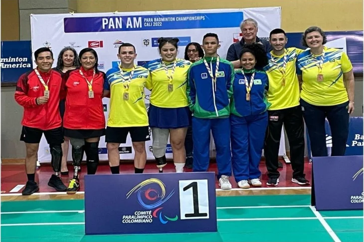 Atletas de Prudente conquistam 3 ouros, 1 prata e 1 bronze no Pan de Parabadminton 