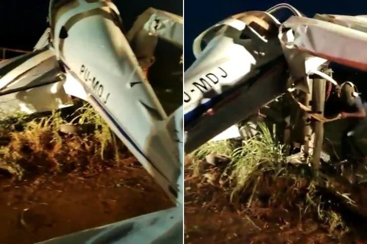 Avião cai entre Bataguassu e Anaurilândia no final da tarde deste sábado (11)
