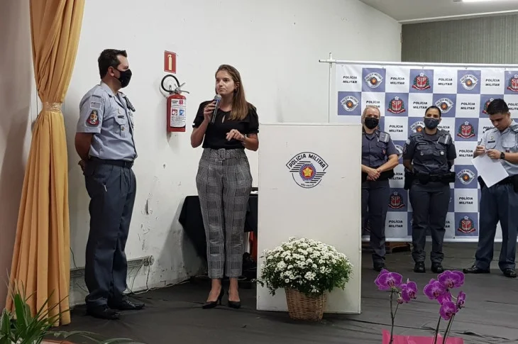 Bárbara reforça parceria entre Prefeitura e Polícia Militar em evento de valorização profissional