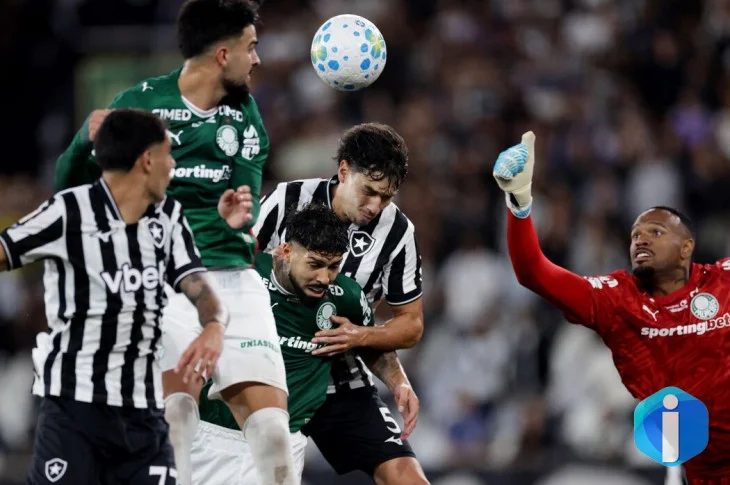 Botafogo segura Palmeiras e ajuda Flamengo, novo líder do Brasileirão