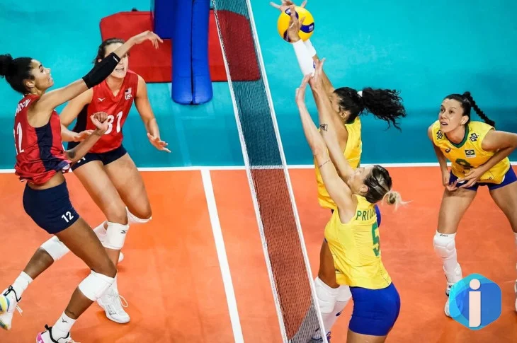 Brasil perde para os Estados Unidos por 3 a 0 no vôlei feminino