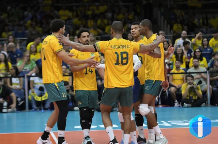 Brasil vence Venezuela e está no mundial de vôlei masculino