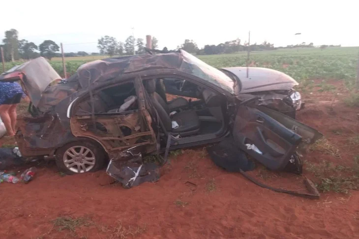 Capotamento em Eucides da Cunha mata mulher e deixa duas pessoas em estado grave