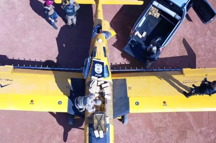 Carga de crack avaliada em mais de R$ 20 milhões é apreendida dentro de avião em Teodoro Sampaio