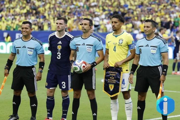 CBF envia ofício contestando gol anulado de Vini Jr. contra Escócia