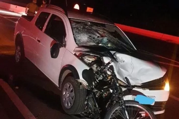 Ciclista morre após ser atropelado por picape na Raposo Tavares em Venceslau