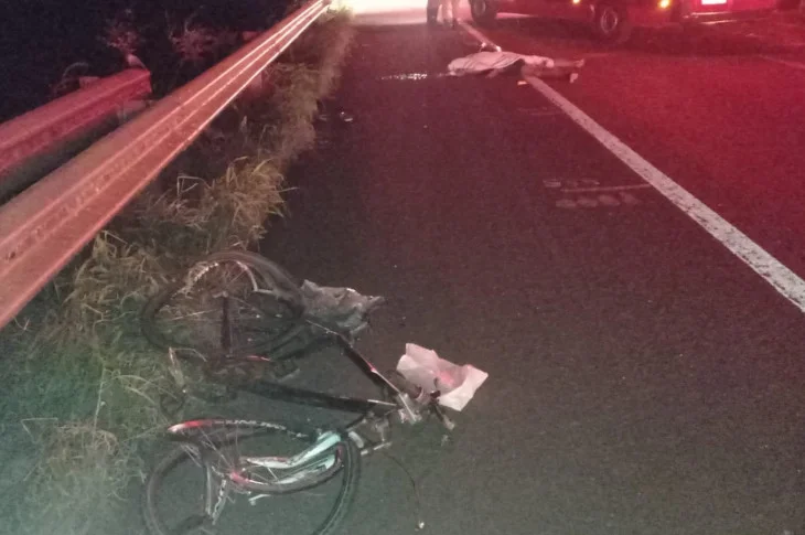 Ciclista que morreu atropelado na BR-267 é de Epitácio e voltava da casa de familiares no XV