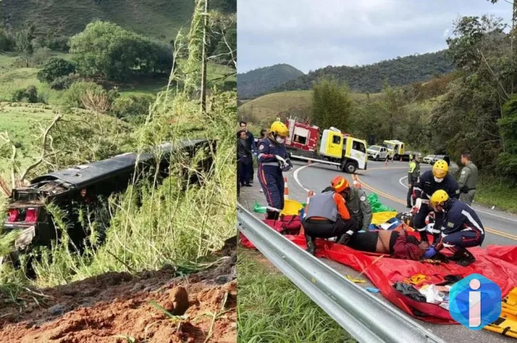 Cinco pessoas morrem em acidente com ônibus no interior de SP