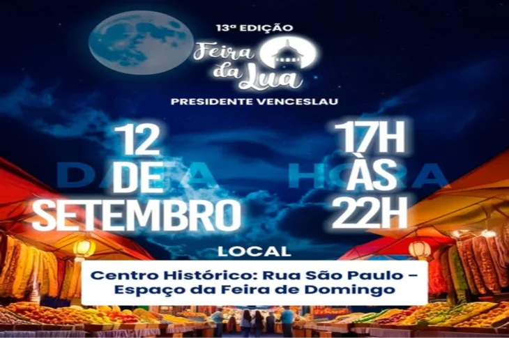 Com exposições, praça de alimentação e música ao vivo, evento acontece neste momento em Venceslau; Até às 22h!
