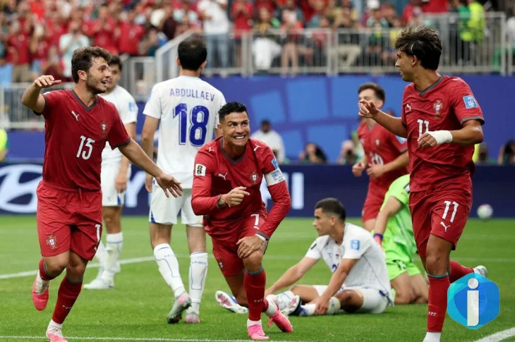 Cristiano Ronaldo faz dois gols e Portugal vence o Uzbequistão por 5x0