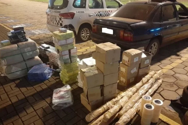Dupla é detida com mais de 4 mil produtos contrabandeados em Presidente Epitácio