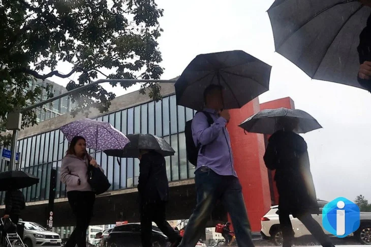 Fim de semana na capital paulista terá chuva forte e rajadas de vento