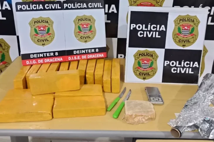 Homem é preso por tráfico após apreensão de quase dez quilos de drogas em residência