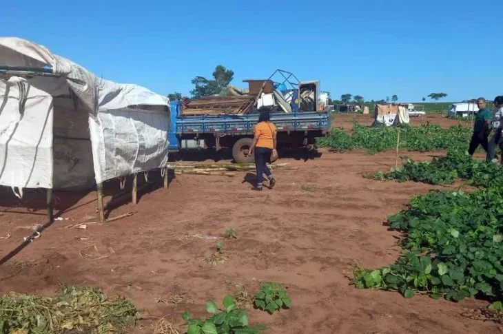 Integrantes da FNL são retirados de fazenda em Euclides da Cunha Paulista