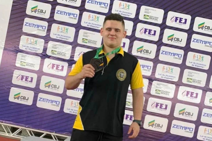 Judoca venceslauense fica em terceiro no Campeonato Brasileiro sub-18