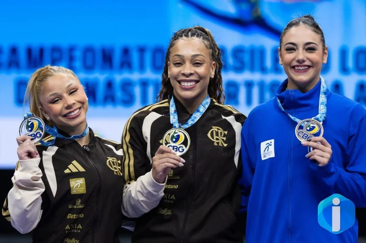 Lorrane Oliveira e Caio Souza são ouro no Brasileiro de Ginástica