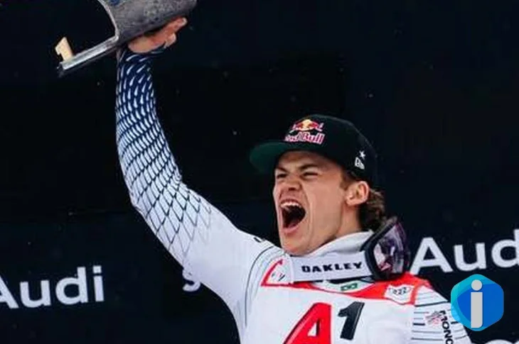 Lucas Pinheiro abre temporada com ouro em slalom gigante na Áustria